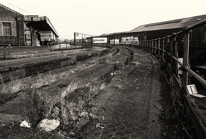 Kings Cross regeneration: Goods depot area north of St Pancras before redevelopment work began