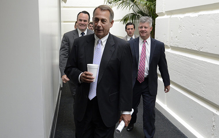 us shutdown: US House Republican meeting