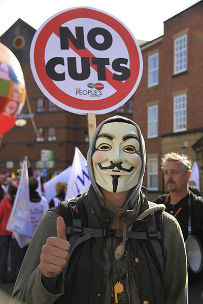 Demos at Tory conference: Demos at Tory conference