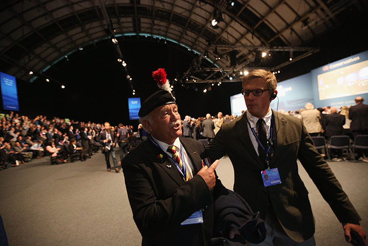 Demos at Tory conference: Demos at Tory conference