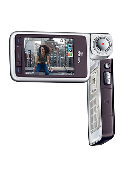 Nokia timeline: 2007: Nokia N93i highend clamsehll smartphone with digital camcorder 