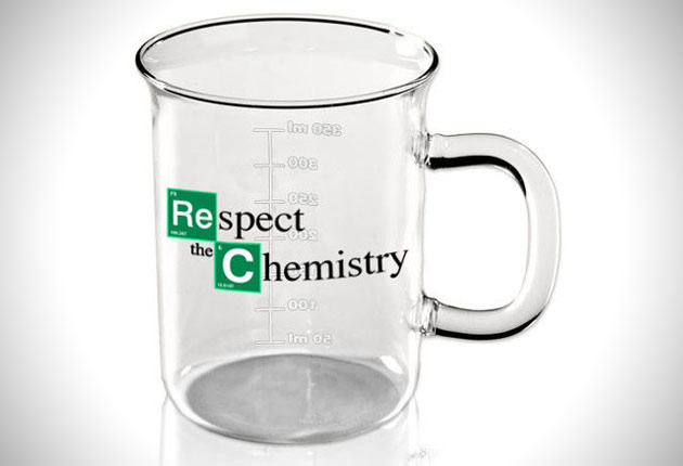 Breaking Bad merchandise: Respect the Chemistry beaker