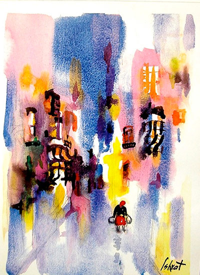 Share your art everyday: A Street in Baku