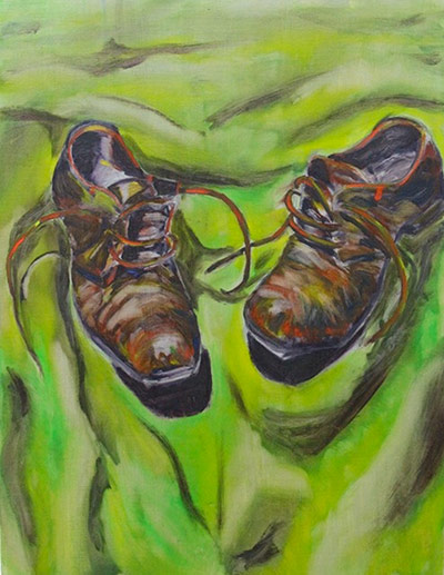 Share your art everyday: Green shoes