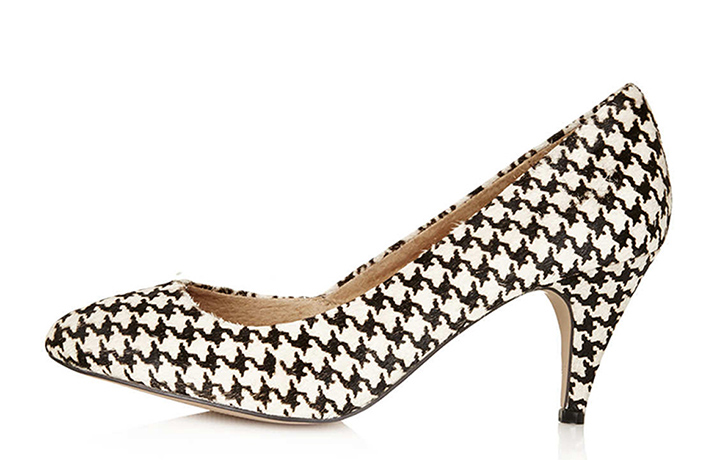 Shoes - Weekend 20 Best: houndstooth black and white heels