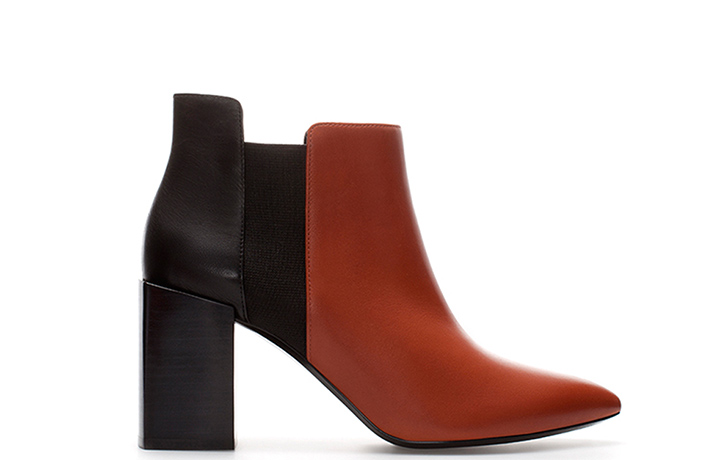 Shoes - Weekend 20 Best: Two tone brown and black heeled boot