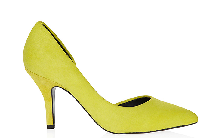 Shoes - Weekend 20 Best: Yellow suede heeled courts