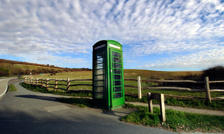countryside and telephone box
