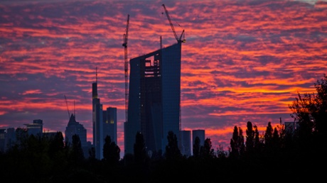 New headquarters of the ECB in Frankfurt,.