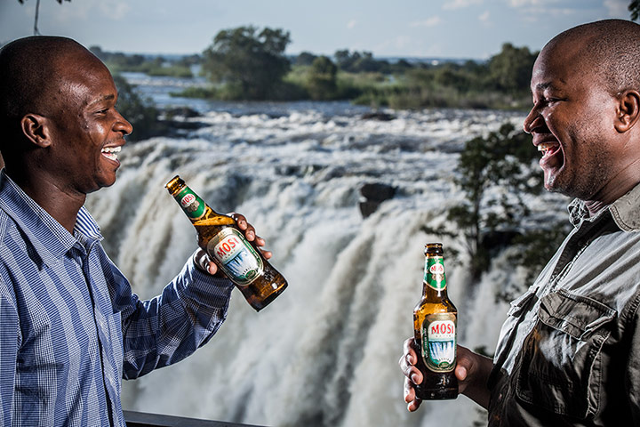SAB Miller Zambia gallery: men drinking beer