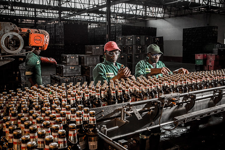 SAB Miller Zambia gallery: conveyer belts