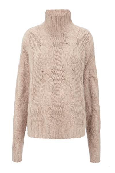 best knits: beige cable knit jumper
