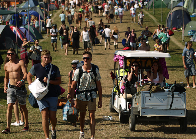 Bestival day one: Festivalgoers arrive
