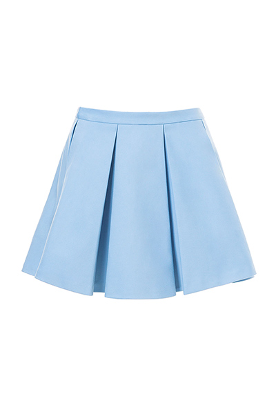 best skirts: pale blue mini skirt