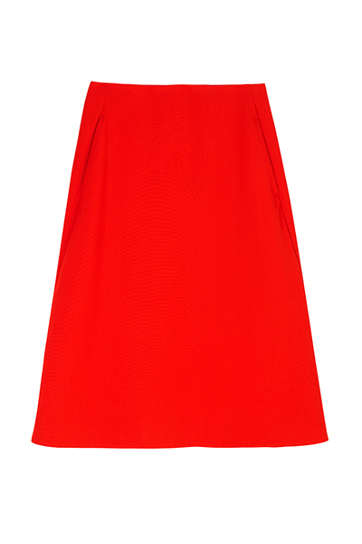 best skirts: red a line skirt