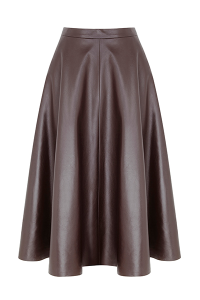 best skirts: flared leather skirt