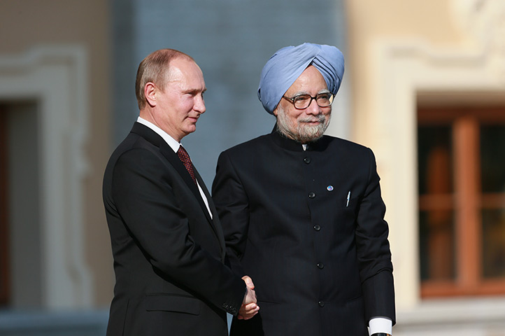 G20 official welcome: with Prime Minister of the Republic of India Manmohan Singh 