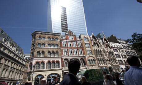 The Walkie Talkie's concave shape