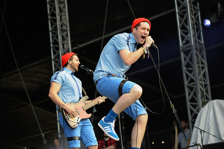 bestival 2013 day 3 and 4: Dan Smith and Will Farquarson of Bastille