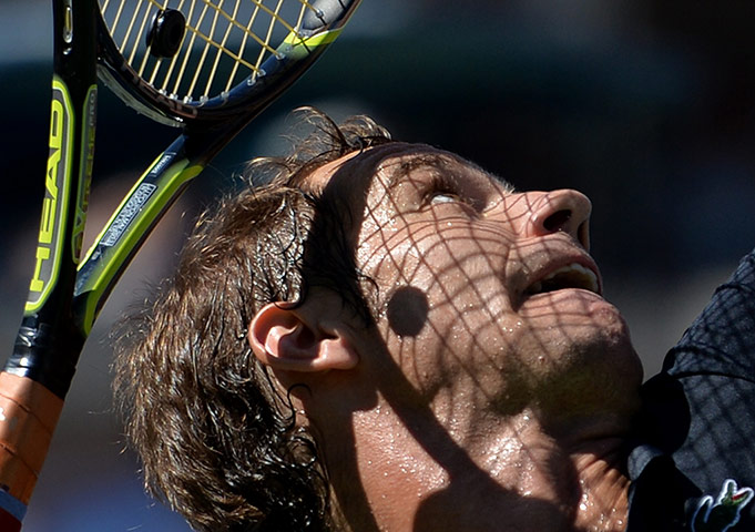 sport: Richard Gasquet of France serve