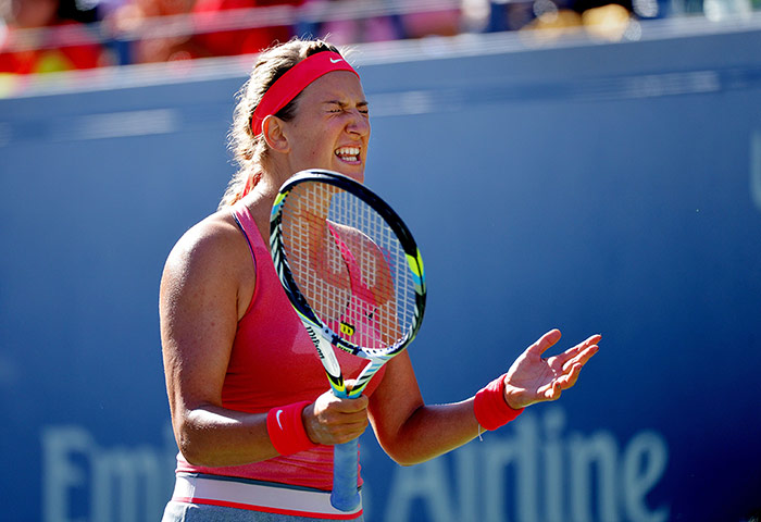 sport..: Victoria Azarenka of Belarus misses a sh