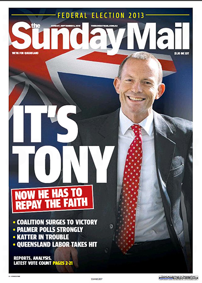 Front Page: Sunday Mail