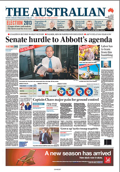 Front Page: The Australian