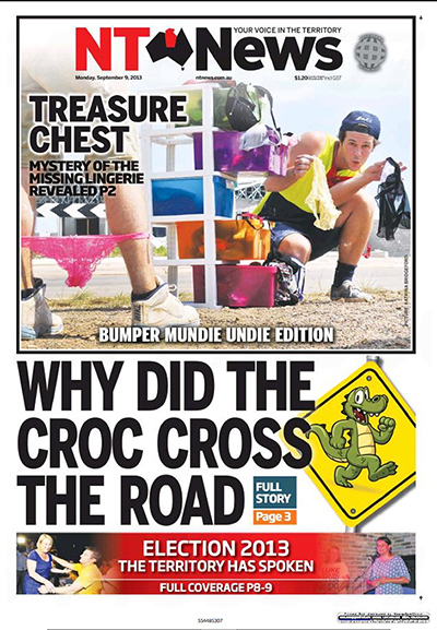 Front Page: NT NEWS