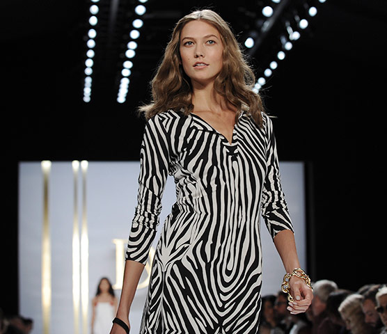 Diane Von Furstenburg: Karlie Kloss makes an appearance on the runway