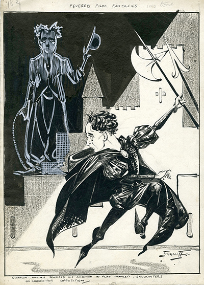 Sherriffs cartoons: Hamlet encounters un-looked for opposition