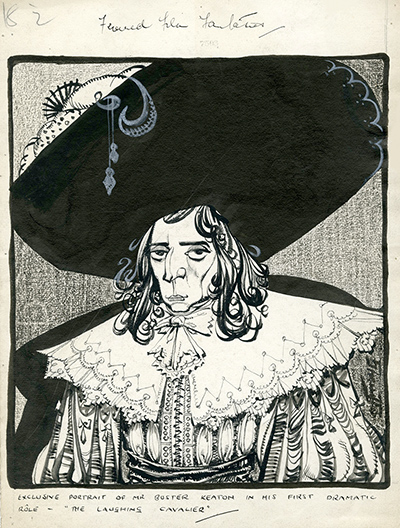 Sherriffs cartoons: Buster Keaton in his first dramatic role, The Laughing Cavalier