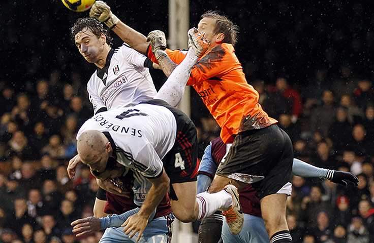 Premier New Years Day : West Ham United's Finnish goalkeeper Jussi Jaaskelainen