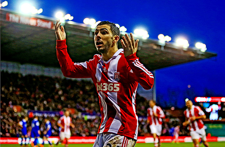 Premier New Years Day : Oussama Assaidi of Stoke City