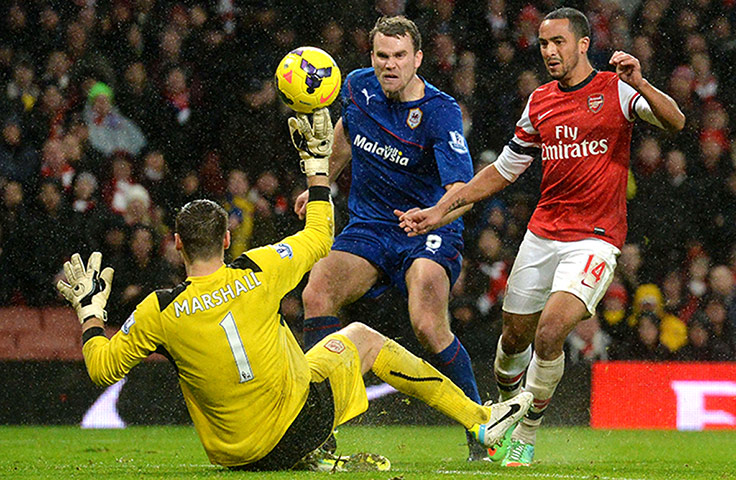 Premier New Years Day : Cardiff City's Scottish goalkeeper David Marshall