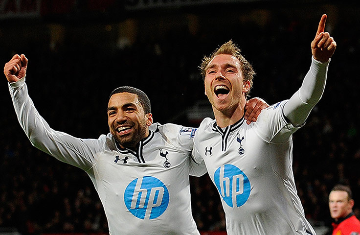Premier New Years Day : Tottenham Hotspur's winning goal scorer Christian Eriksen