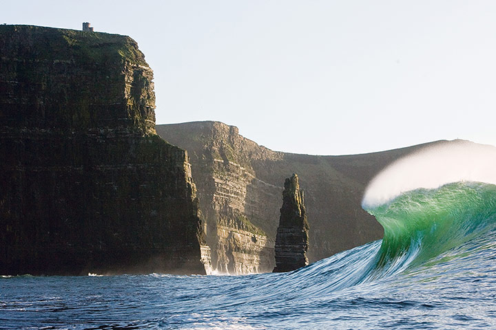 Incredible waves: Cliffs of Moher in County Clare