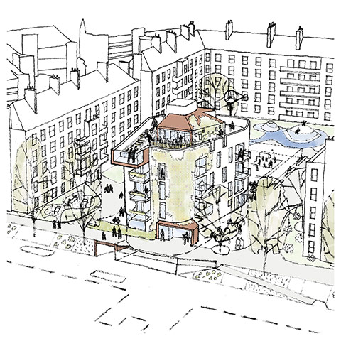 Peabody: Pembury Youth Hall, Hackney by Denizen Works