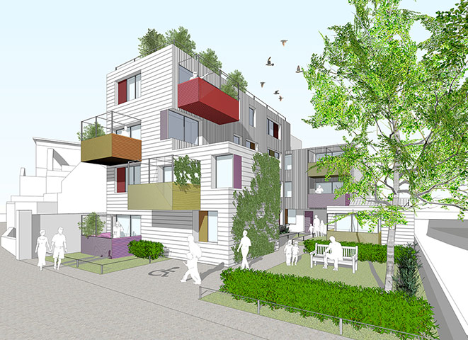 Peabody: Palmer Garages, Islington by Paul Archer Design