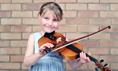 Girl playing violin