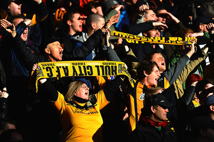 hull v chelsea: Hull City supporters sing up 