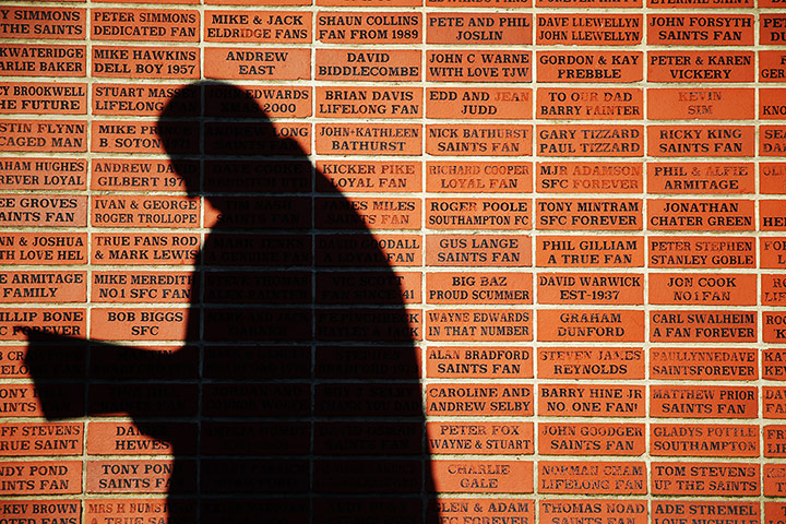 Southampton v West Brom: A fan has a read of the programme 