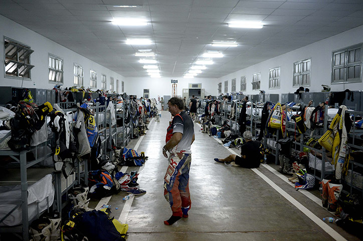 Dakar Rally 2014: France's Jean Karl Atzert arrives  in th