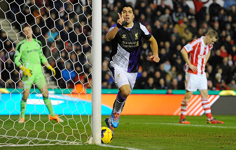 Premier League: Liverpool's Uruguayan forward Luis Su  re