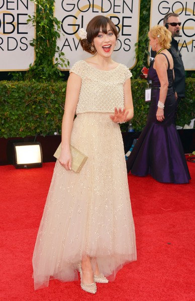 Golden Globes fashion 13: Zooey Deschanel