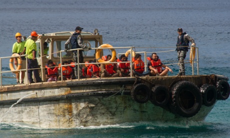 Asylum seekers arriving by boat Christmas Island