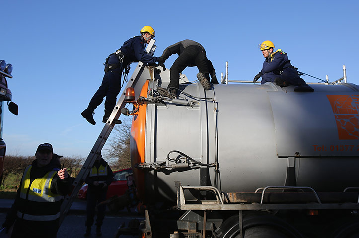 Anti-fracking protest: Anti-fracking Protest Camp At Barton Moss