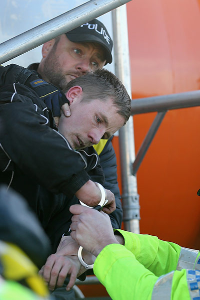 Anti-fracking protest: Anti-fracking Protest Camp At Barton Moss