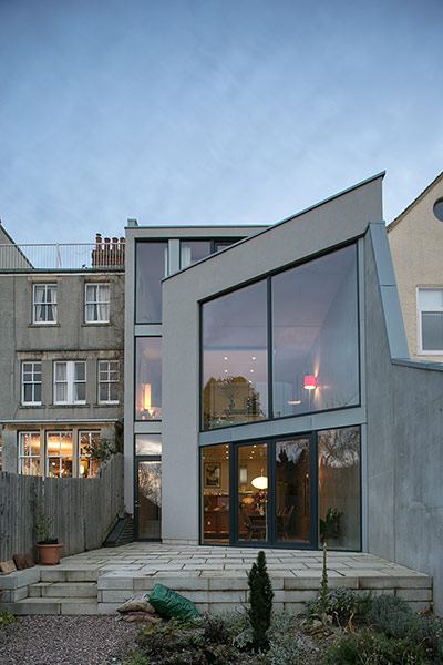Homes - Concrete house: exterior of concrete house