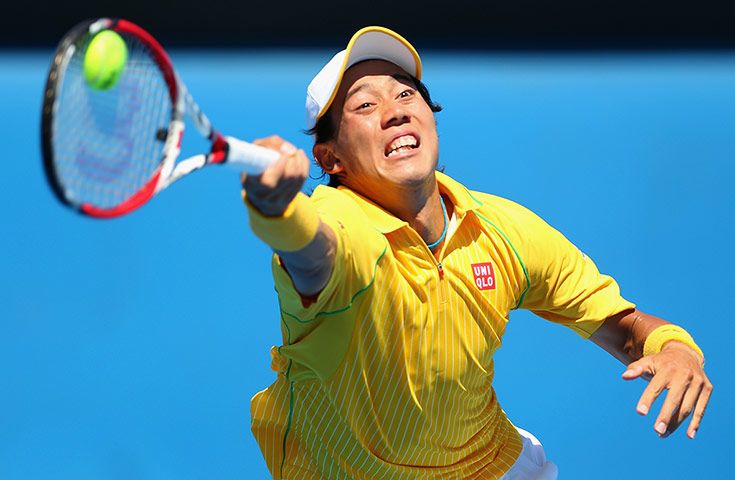 Aussie open day 2: Kei Nishikori
