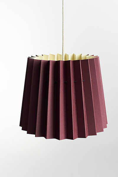Homes - warm front: burgundy lampshade